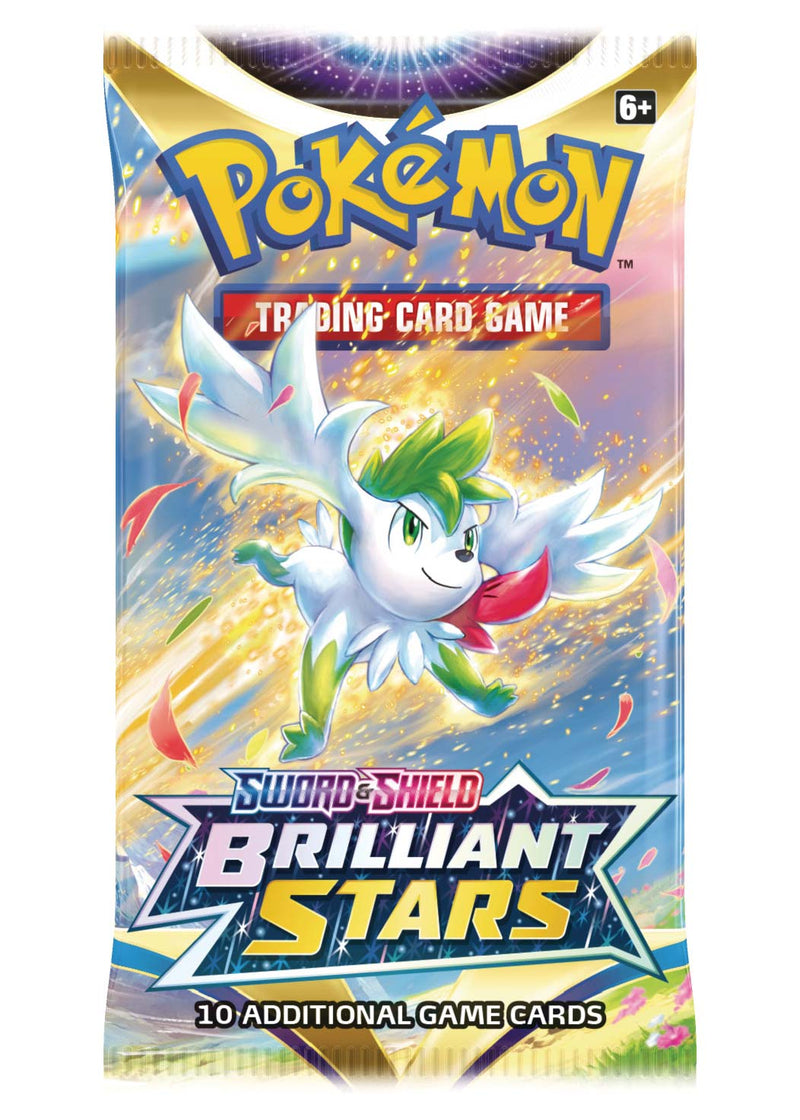 Bustina Sword and Shield - Brilliant Stars - ENG - Artwork Casuale - 10 Carte POKEMON
