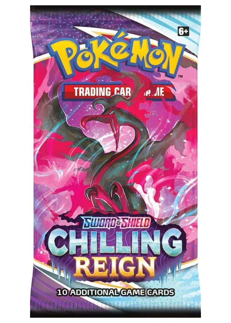 Bustina Sword and Shield - Chilling Reign - ENG - Artwork Casuale - 10 Carte POKEMON