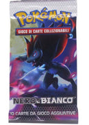 Bustina Nero e Bianco - ITA - Artwork Casuale - 10 Carte POKEMON
