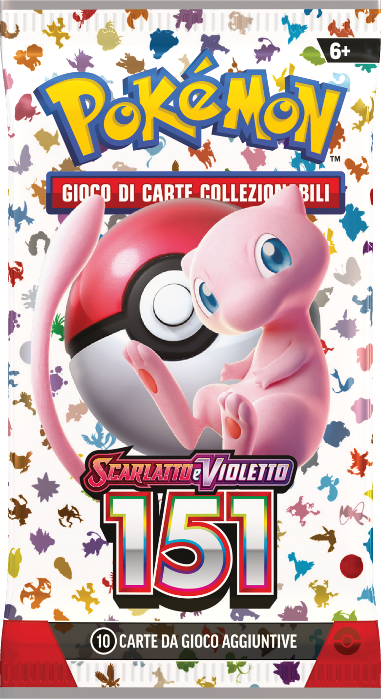 Bustina Scarlatto e Violetto - 151 -  ITA - 10 Carte POKEMON