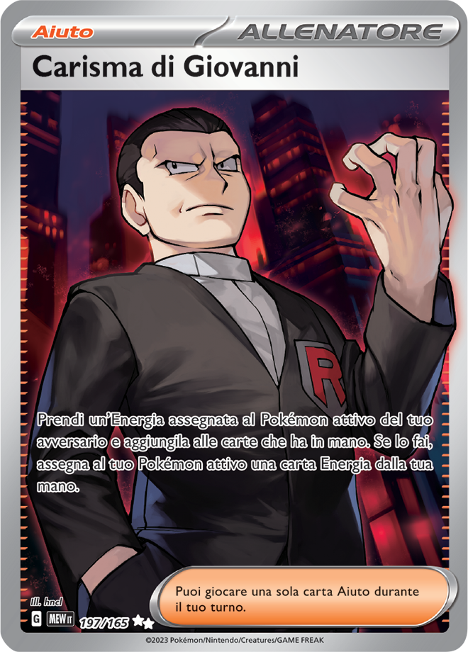 Carisma di Giovanni 197/165 Full Art - ITA - Near Mint