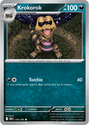 Krokorok BLK 058/086 - ITA - Near Mint - Scarlatto e Violetto - Luce Nera - Carta Pokemon