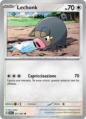 Lechonk 071/091 - ITA - Near Mint - Scarlatto e Violetto - Destino di