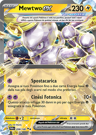 058 182 pokemon card Mewtwo-ex 058/182 - ITA - Near Mint - Scarlatto e Violetto Style:Zapdos ex Picked up a complete Torment