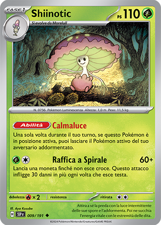 Shiinotic 009/191 Reverse Holo - ITA - Near Mint