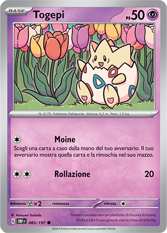 Togepi 083/197 Reverse Holo - ITA - Near Mint