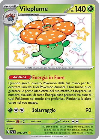 shiny vileplume pokemon card Shiny Vileplume S 193/190 SV4a Shiny Treasure ex