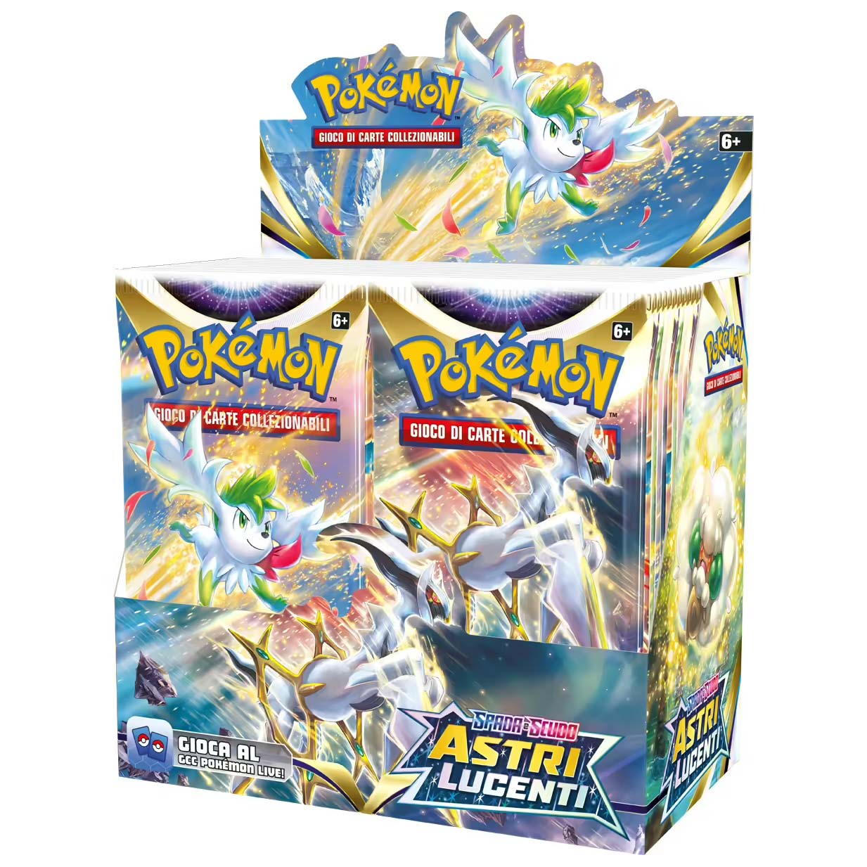 Box Display 36 Bustine Spada e Scudo - Astri Lucenti - ITA