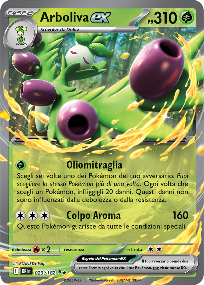 Arboliva-ex 023/182 - ITA - Near Mint - Scarlatto e Violetto - Rivali Predestinati - Carta Pokemon