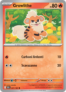 Growlithe 027/182 Reverse Holo - ITA - Near Mint - Scarlatto e Violetto - Rivali Predestinati - Carta Pokemon