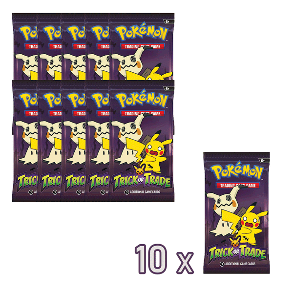 10 Bustine Trick or Trade - 2023 - ENG - 3 Carte POKEMON