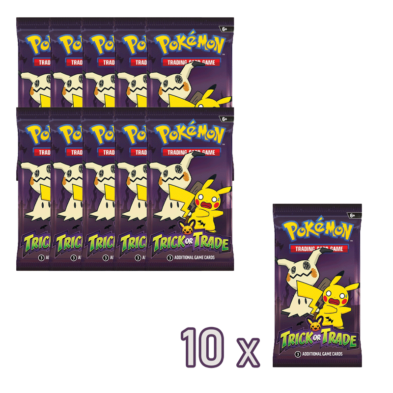 10 Bustine Trick or Trade - 2023 - ENG - 3 Carte POKEMON