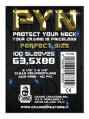 100 Bustine protettive Sleeves PYN Standard Perfect Size 63.5 x 88 mm Trasparenti