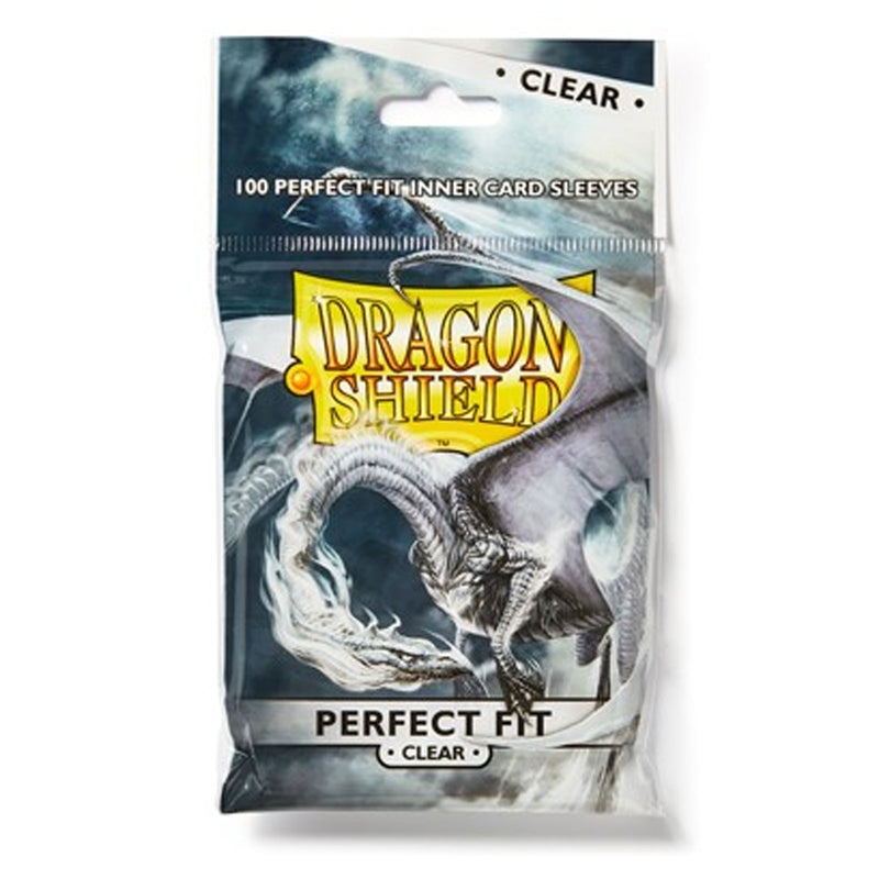 100 Bustine protettive Clear Sleeves DRAGON SHIELD Standard Perfect Size 63 x 88 mm Trasparenti