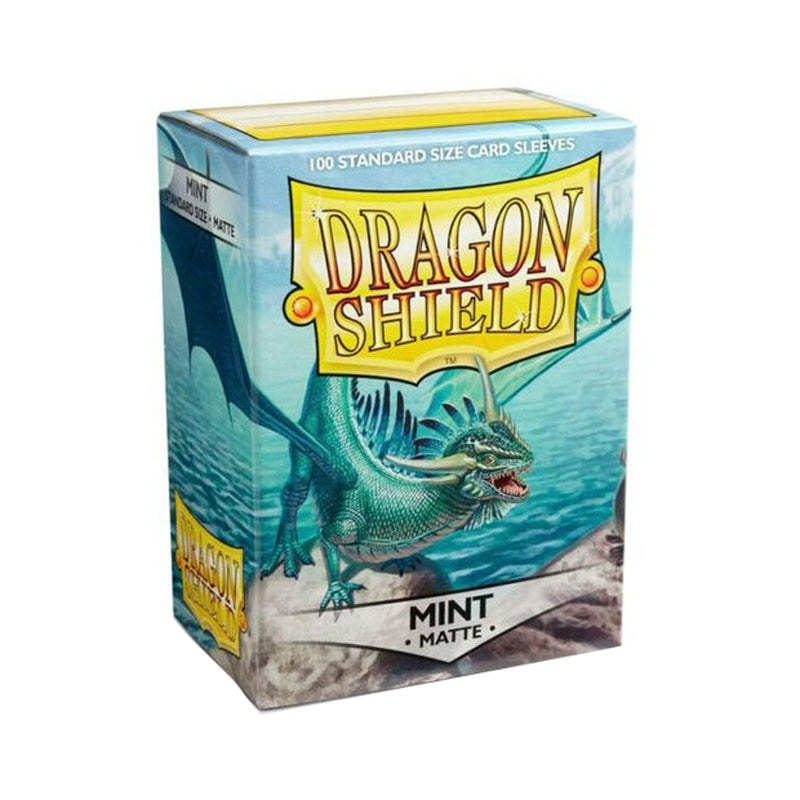 100 Bustine protettive Mint Matte Sleeves DRAGON SHIELD Standard Size 66,5 x 92,5 mm Verde Menta