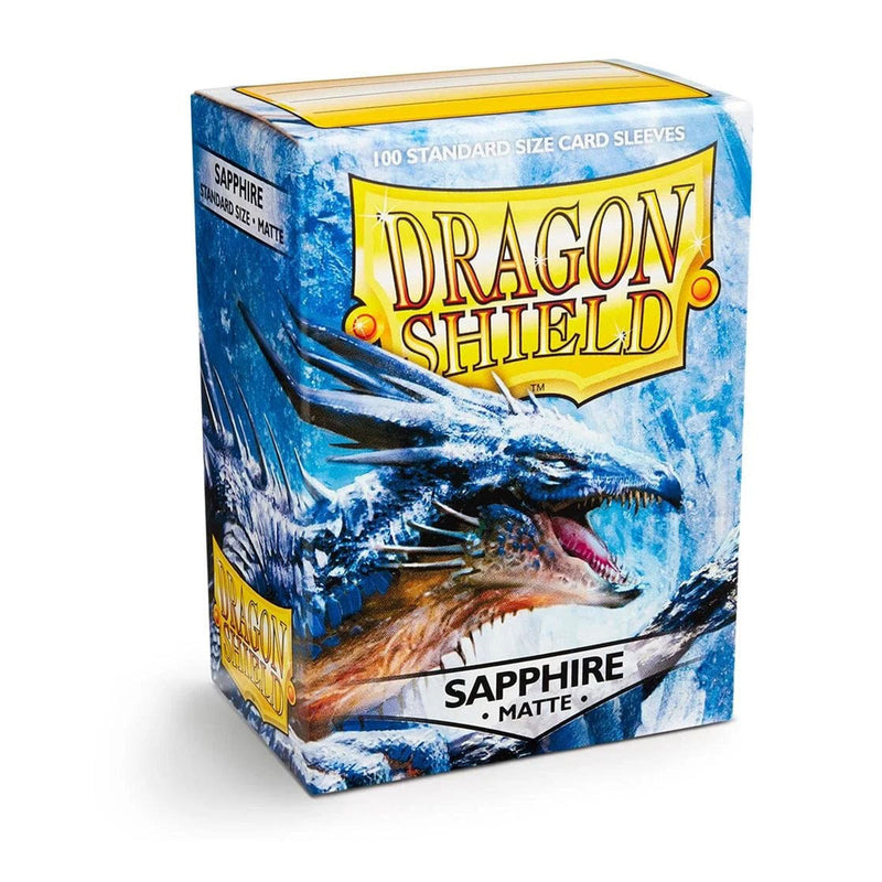 100 Bustine protettive Sapphire Matte Sleeves DRAGON SHIELD Standard Size 66,5 x 92,5 mm Blu Zaffiro