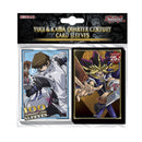 100 Bustine protettive Yugi e Kaiba Quarto di Secolo Sleeves KONAMI Japanese Size 63 x 90 mm