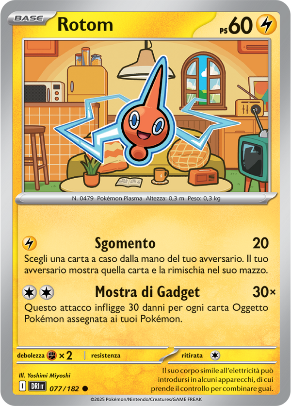Rotom 077/182 - ITA - Near Mint - Scarlatto e Violetto - Rivali Predestinati - Carta Pokemon