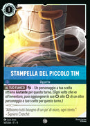 Immagine di Stampella del Piccolo Tim WSP 167/204 Common Holo - ITA - Near Mint - Incanto d'Inverno - Carta Lorcana