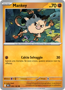 Mankey 090/182 Reverse Holo - ITA - Near Mint - Scarlatto e Violetto - Rivali Predestinati - Carta Pokemon