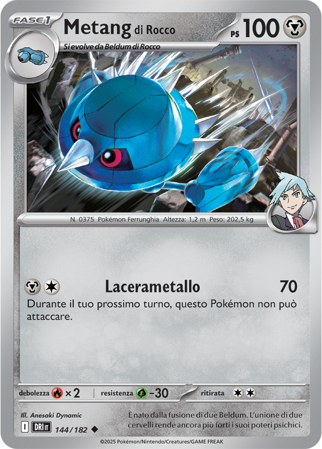 Metang di Rocco 144/182 - ITA - Near Mint - Scarlatto e Violetto - Rivali Predestinati - Carta Pokemon
