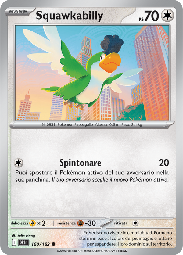 Squawkabilly 160/182 - ITA - Near Mint - Scarlatto e Violetto - Rivali Predestinati - Carta Pokemon