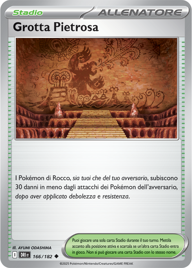 Grotta Pietrosa DRI 166/182 - ITA - Near Mint - Scarlatto e Violetto - Rivali Predestinati - Carta Pokemon