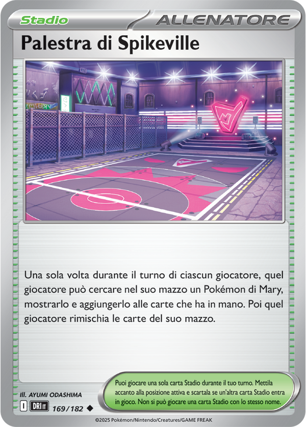 Palestra di Spikeville 169/182 Reverse Holo - ITA - Near Mint - Scarlatto e Violetto - Rivali Predestinati - Carta Pokemon