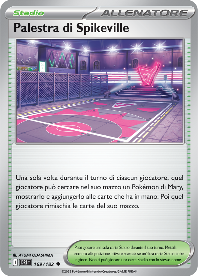 Palestra di Spikeville 169/182 Reverse Holo - ITA - Near Mint - Scarlatto e Violetto - Rivali Predestinati - Carta Pokemon