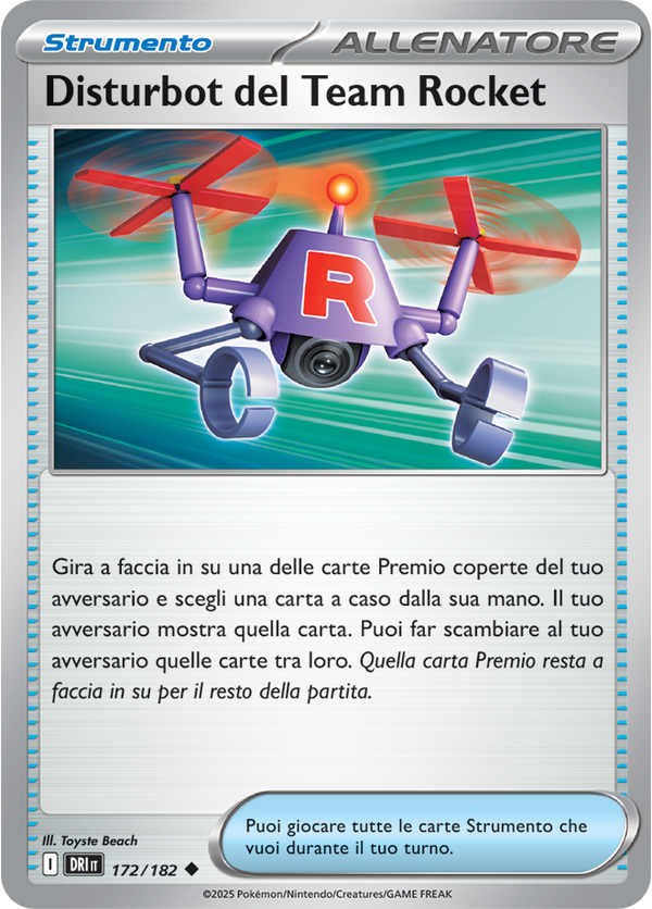 Disturbot del Team Rocket 172/182 - ITA - Near Mint - Scarlatto e Violetto - Rivali Predestinati - Carta Pokemon