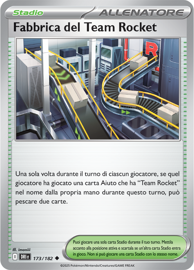 Fabbrica del Team Rocket DRI 173/182 - ITA - Near Mint - Scarlatto e Violetto - Rivali Predestinati - Carta Pokemon