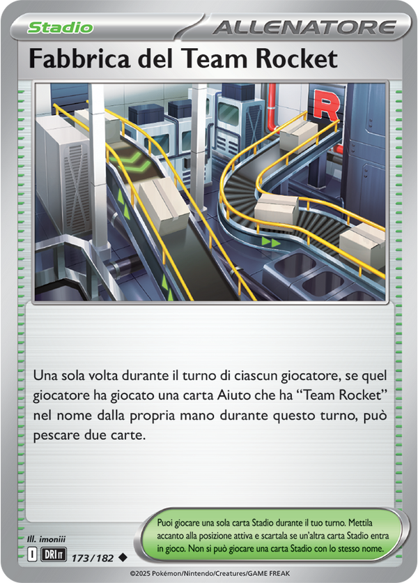 Fabbrica del Team Rocket 173/182 Reverse Holo - ITA - Near Mint - Scarlatto e Violetto - Rivali Predestinati - Carta Pokemon