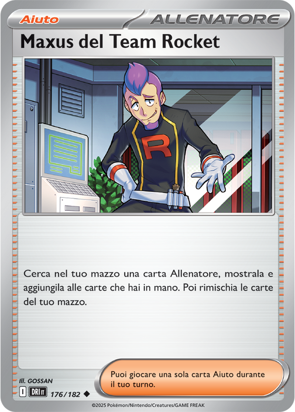 Maxus del Team Rocket 176/182 Reverse Holo - ITA - Near Mint - Scarlatto e Violetto - Rivali Predestinati - Carta Pokemon