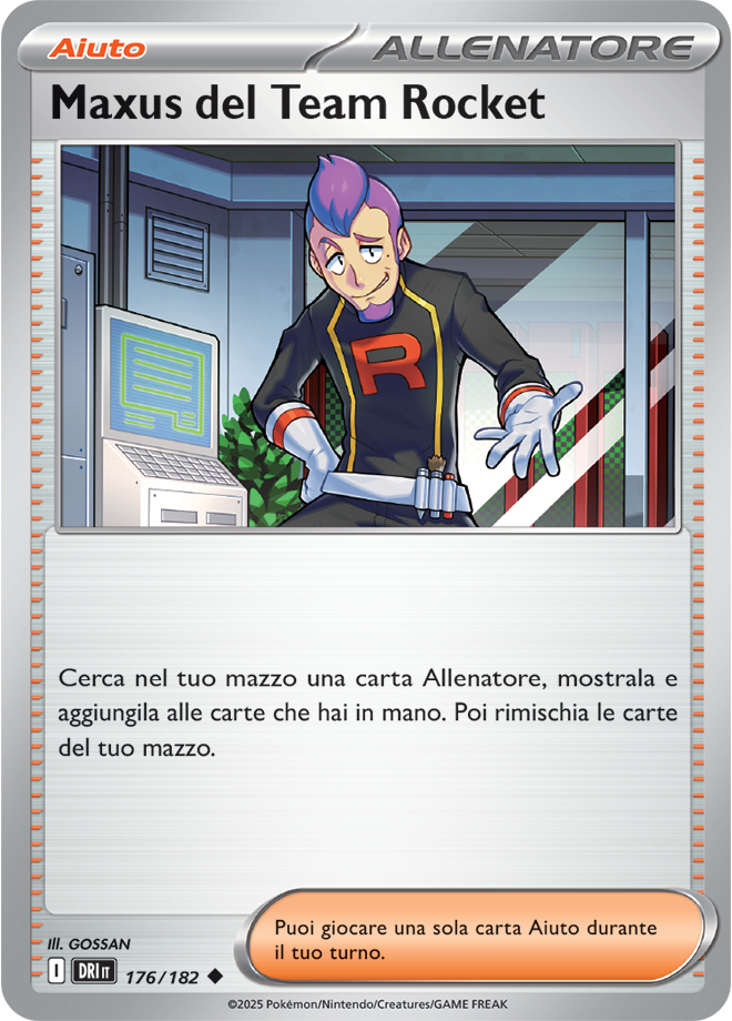 Maxus del Team Rocket 176/182 Reverse Holo - ITA - Near Mint - Scarlatto e Violetto - Rivali Predestinati - Carta Pokemon