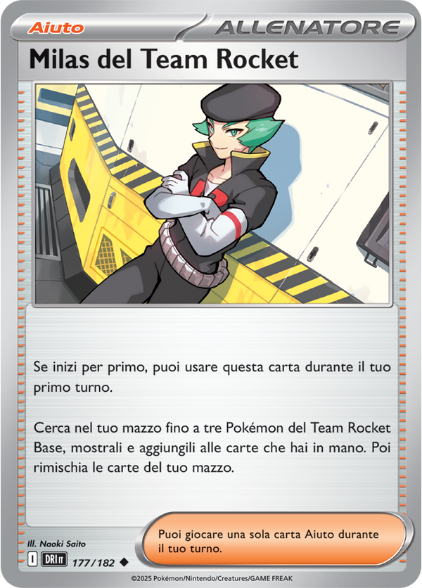 Milas del Team Rocket 177/182 Reverse Holo - ITA - Near Mint - Scarlatto e Violetto - Rivali Predestinati - Carta Pokemon