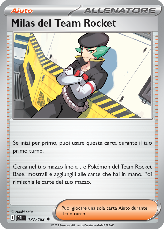 Milas del Team Rocket 177/182 Reverse Holo - ITA - Near Mint - Scarlatto e Violetto - Rivali Predestinati - Carta Pokemon