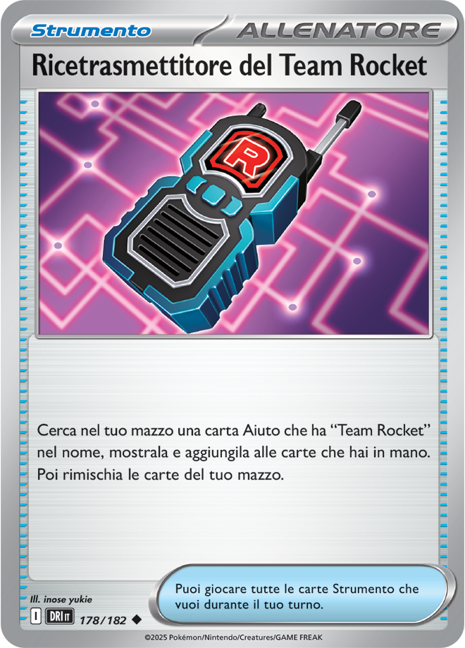 Ricetrasmettitore del Team Rocket 178/182 Reverse Holo - ITA - Near Mint - Scarlatto e Violetto - Rivali Predestinati - Carta Pokemon