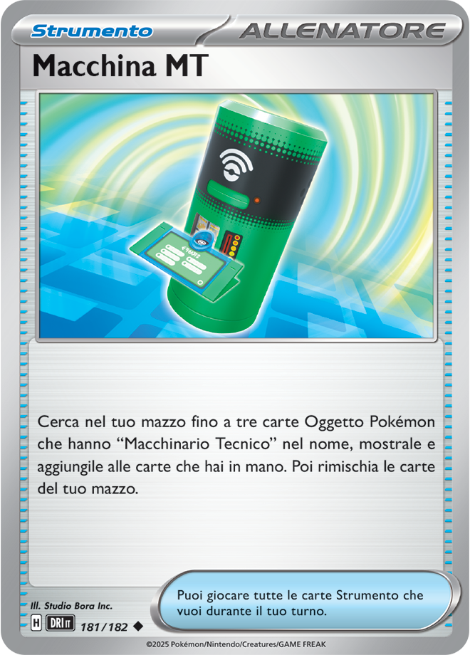 Macchina MT 181/182 - ITA - Near Mint - Scarlatto e Violetto - Rivali Predestinati - Carta Pokemon