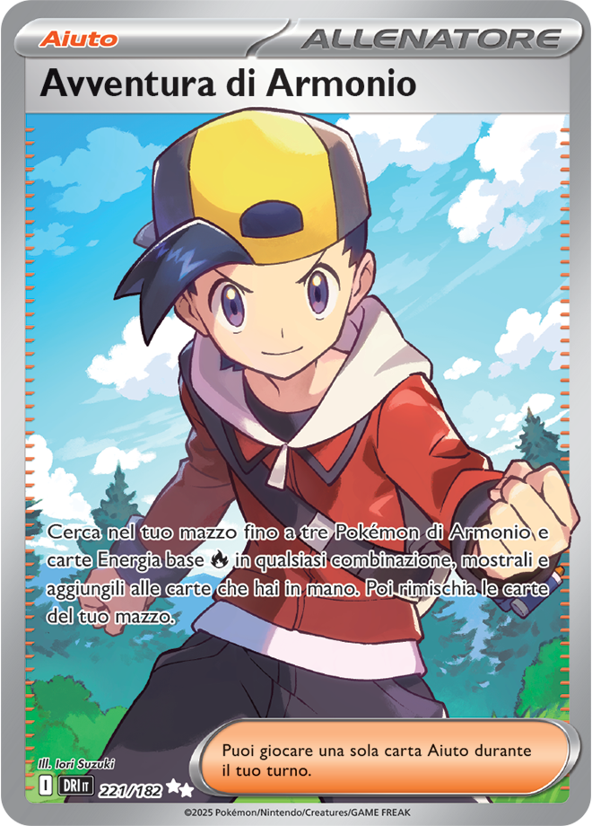 Avventura di Armonio DRI 221/182 Full Art - ITA - Near Mint - Scarlatto e Violetto - Rivali Predestinati - Carta Pokemon