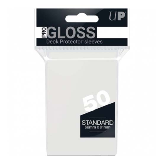 50 Bustine protettive Gloss Sleeves ULTRA PRO Standard Size 66 x 91 mm Trasparenti