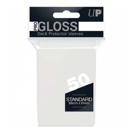 50 Bustine protettive Sleeves Ultra PRO Gloss Standard Size 66 x 91 mm Trasparenti