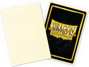 60 Bustine protettive Ivory Matte Sleeves DRAGON SHIELD Japanese Size 62 x 89 mm Avorio