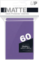 60 Bustine protettive Viola Matte Sleeves ULTRA PRO Japanese Small Size 62 x 89 mm