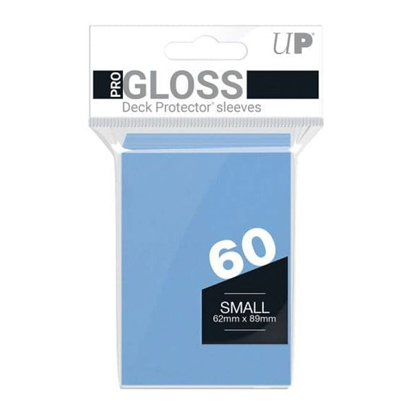 60 Bustine protettive Azzurro Gloss Sleeves ULTRA PRO Japanese Small Size 62 x 89 mm
