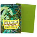60 Bustine protettive Olive Matte Sleeves DRAGON SHIELD Japanese Size 62 x 89 mm Verde Oliva