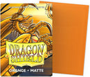 60 Bustine protettive Orange Matte Sleeves DRAGON SHIELD Japanese Size 62 x 89 mm Arancione