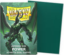 60 Bustine protettive Power Dual Matte Sleeves DRAGON SHIELD Japanese Size 62 x 89 mm Verde