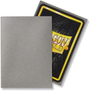 100 Bustine protettive Silver Matte Sleeves DRAGON SHIELD Standard Size 66,5 x 92,5 mm Argento