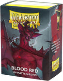 100 Bustine protettive Blood Red Matte Sleeves DRAGON SHIELD Standard Size 66,5 x 92,5 mm Blood Red