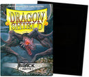 100 Bustine protettive Black Matte Sleeves DRAGON SHIELD Standard Size 66,5 x 92,5 mm Nero
